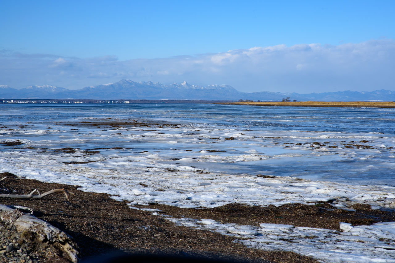凍りついた野付半島の海 Frozen Sea of Notsuke Peninsula